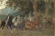 Karl Briullov Promenade oil painting on canvas